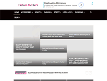 Tablet Screenshot of fashionflavours.com